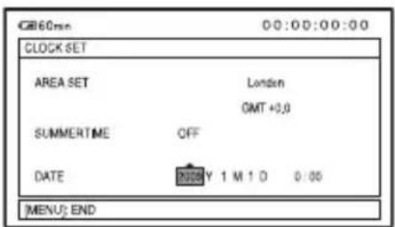 SONY HXR-NX5M - Step 6: Setting the date and time (Continued) - 1