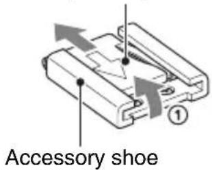 SONY HXR-NX5M - To mount the accessory shoe - 1