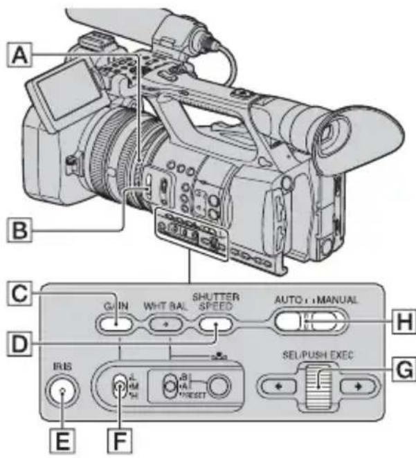 SONY HXR-NX5M - Adjusting the image brightness - 1
