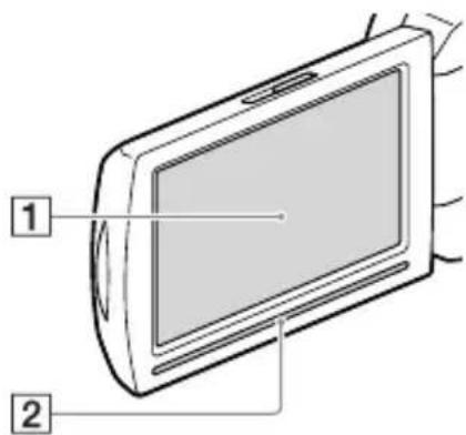 SONY HDR-PJ430VE - A készülék részei és kezelőszervei - 3