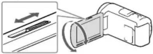 SONY HDR-PJ430VE - A PROJECTOR FOCUS csúszkájával állítsa be a kivetített kép fókuszálását. - 1