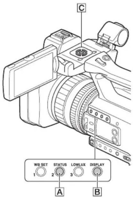 SONY HXR-NX200 - Změna/kontrola nastavení videokamery - 1
