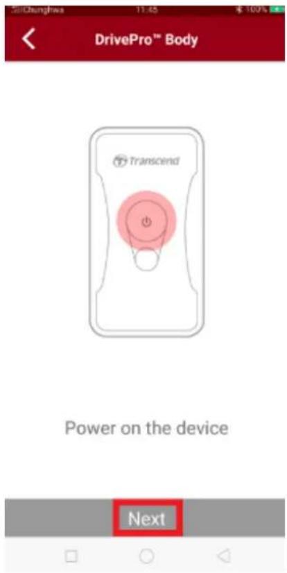 TRANSCEND DrivePro Body 60 - 6-2 Connecting to the DrivePro Body App - 2