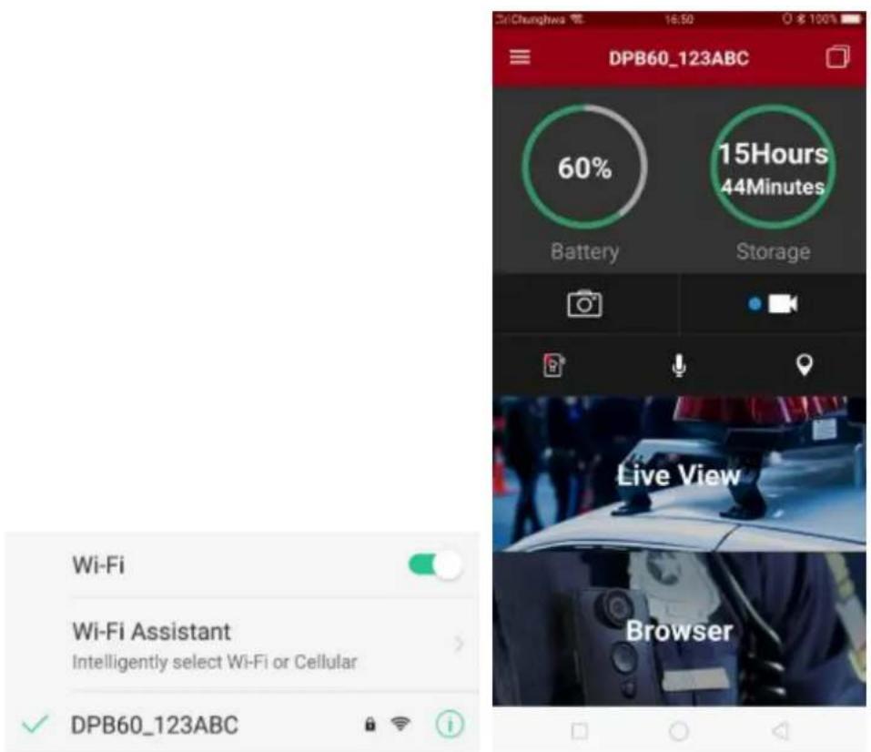 TRANSCEND DrivePro Body 60 - 6-2 Connecting to the DrivePro Body App - 5
