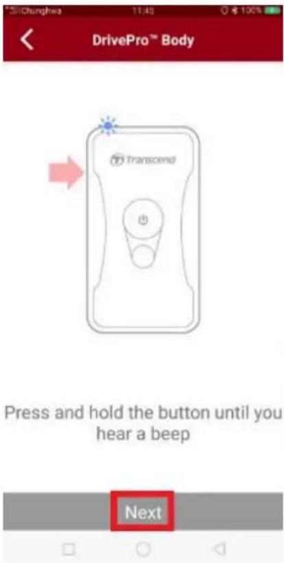TRANSCEND DrivePro Body 60 - 6-2 Connecting to the DrivePro Body App - 3