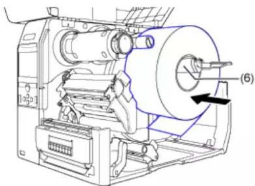 SATO CL4NX Plus - Push the head lock lever (2) towards the rear. - 3