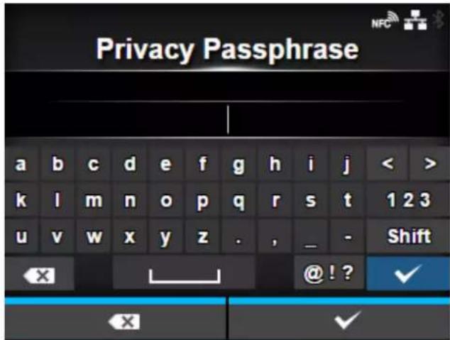 SATO CL4NX Plus - [Privacy Passphrase] - 1