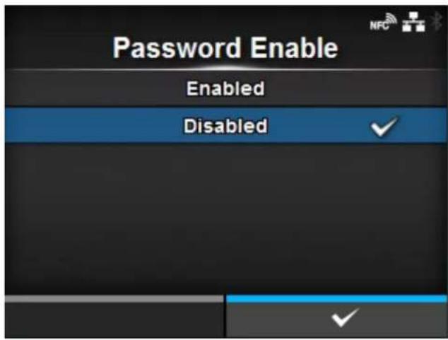 SATO CL4NX Plus - [Password Enable] - 1