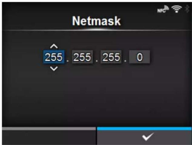 SATO CL4NX Plus - [Netmask] - 1