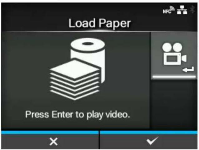 SATO CL4NX Plus - Press the button. - 1