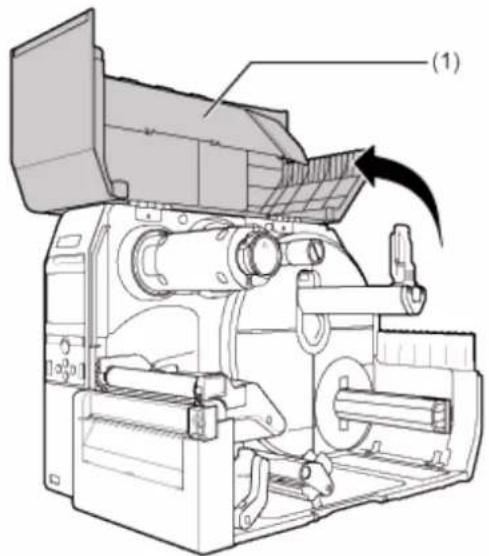 SATO CL4NX Plus - Loading the Media with the Optional Cutter Unit - 3