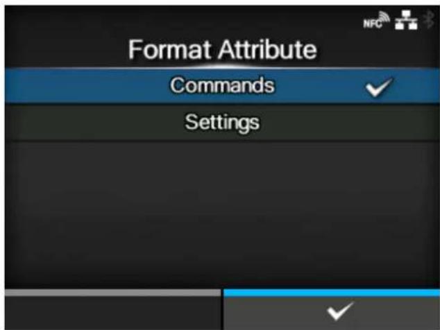 SATO CL4NX Plus - [Format Attribute] - 1