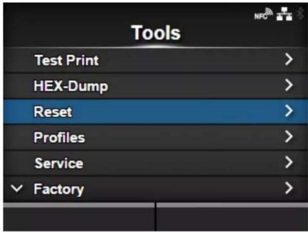 SATO CL4NX Plus - [Reset] - 1