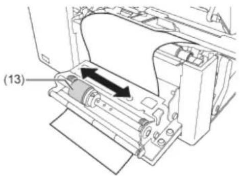 SATO CL4NX Plus - Push the head lock lever (2) towards the rear. - 9