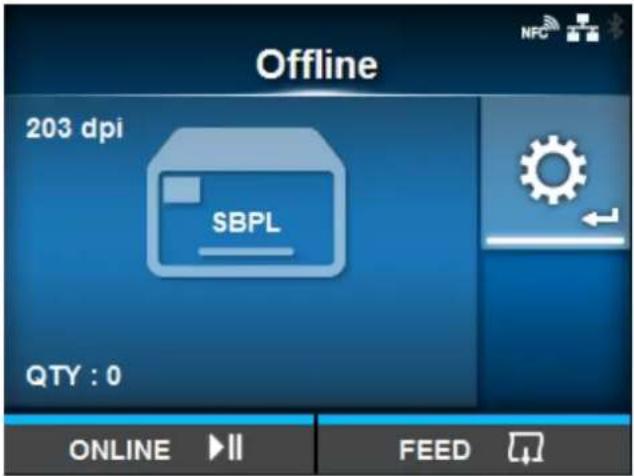 SATO CL4NX Plus - Press the button. - 1