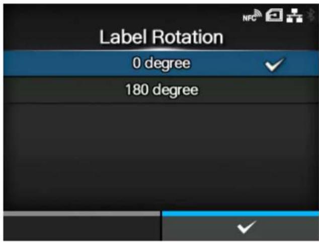 SATO CL4NX Plus - [Label Rotation] - 1