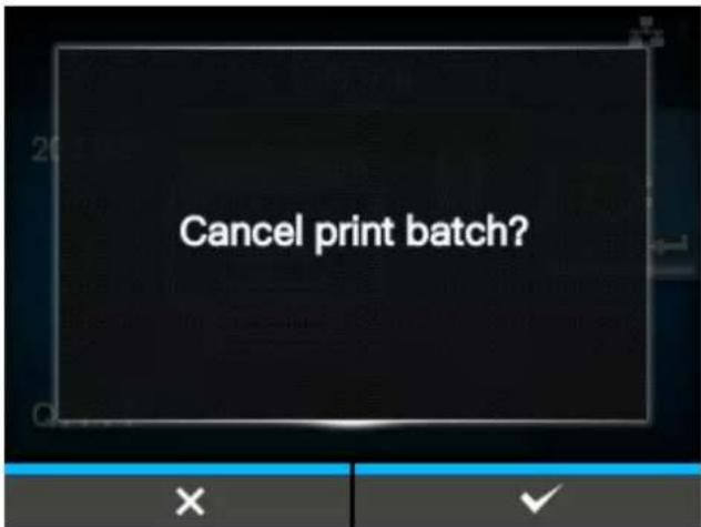 SATO CL4NX Plus - Canceling the Print Job - 2