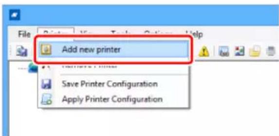SATO CL4NX Plus - Adding the Product Manually from [Add new printer] - 1