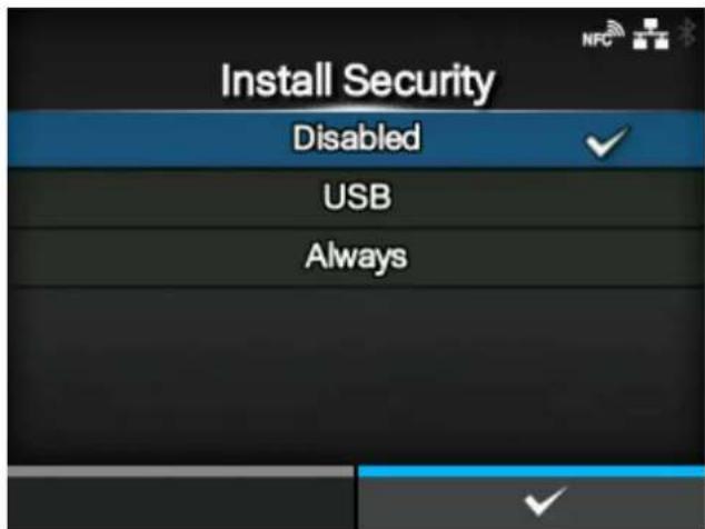 SATO CL4NX Plus - [Install Security] - 1