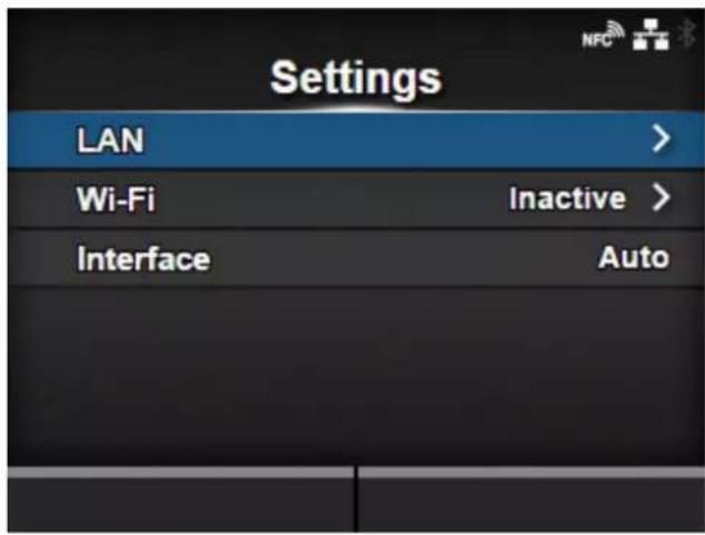 SATO CL4NX Plus - [Settings] - 1