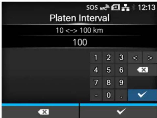 SATO CL4NX Plus - [Platen Interval] - 1