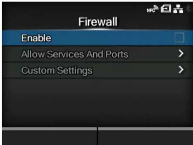 SATO CL4NX Plus - [Firewall] - 1
