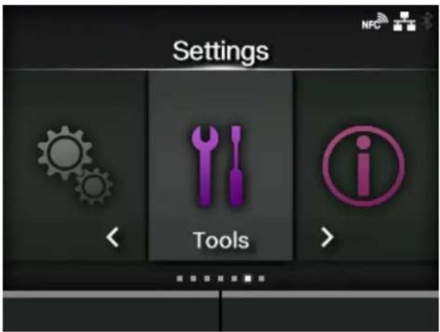 SATO CL4NX Plus - Select [Tools] using the / buttons. - 1