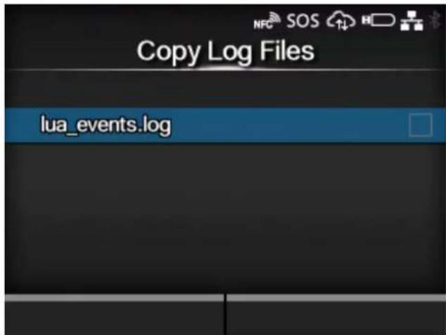 SATO CL4NX Plus - [Copy Log Files] (SOS users only) - 1