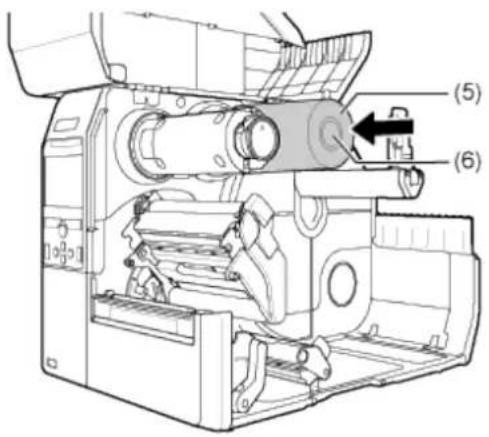 SATO CL4NX Plus - Push the head lock lever (2) towards the rear. - 5