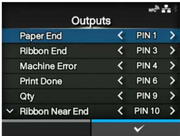 SATO CL4NX Plus - [Outputs] - 1