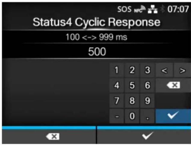 SATO CL4NX Plus - [Status4 Cyclic Response] - 1