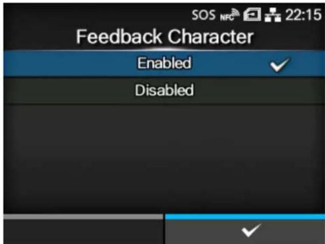 SATO CL4NX Plus - [Feedback Character] - 1
