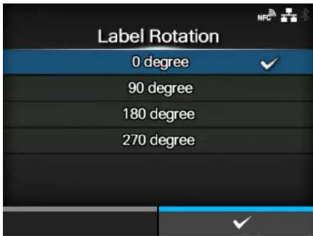 SATO CL4NX Plus - [Label Rotation] - 1
