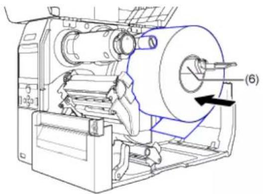 SATO CL4NX Plus - Loading the Media with the Optional Cutter Unit - 7