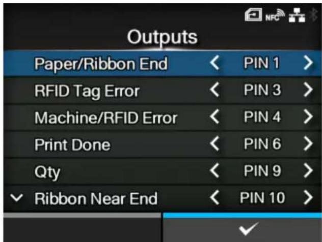 SATO CL4NX Plus - [Outputs] - 2