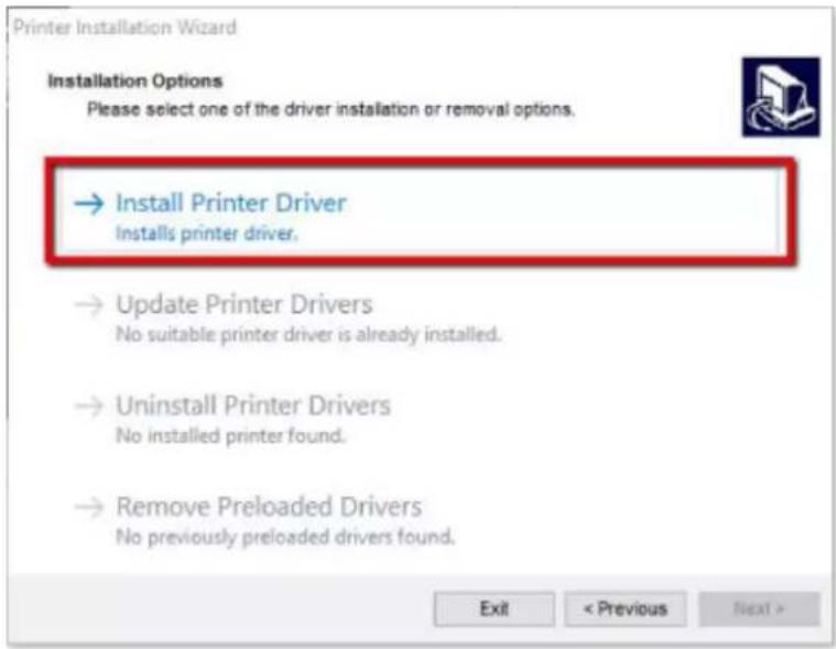 SATO CL4NX Plus - Click [Install Printer Driver]. - 1