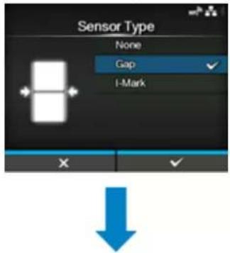 SATO CL4NX Plus - Media Sensor Type Setting - 1