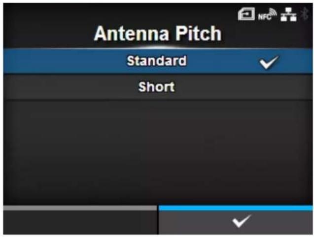 SATO CL4NX Plus - [Antenna Pitch] UHF H - 1