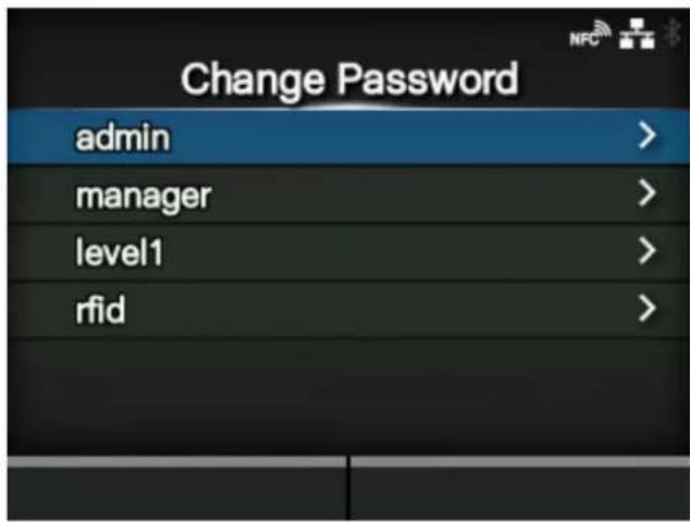 SATO CL4NX Plus - [Change Password] - 1
