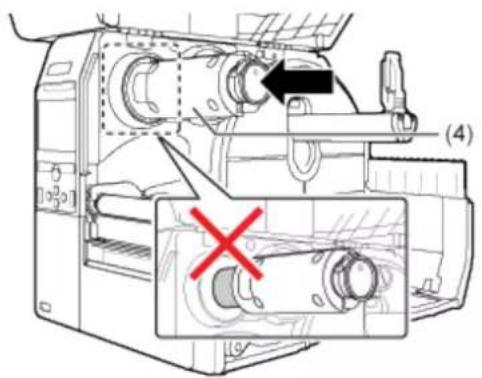 SATO CL4NX Plus - Push the head lock lever (2) towards the rear. - 4