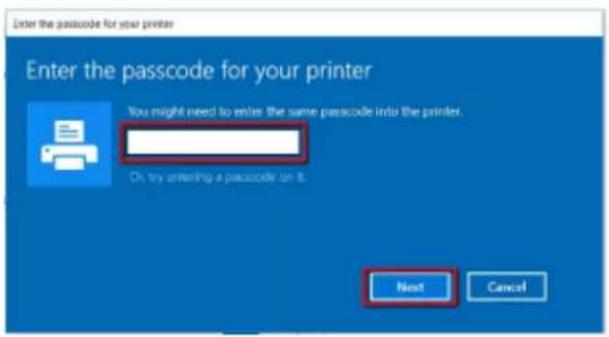 SATO CL4NX Plus - Enter the passcode for the product and click [Next]. - 1