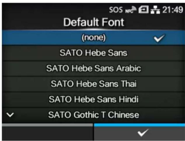 SATO CL4NX Plus - [Default Font] - 1