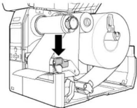 SATO CL4NX Plus - Push the head lock lever (2) towards the rear. - 8