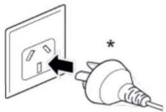 SATO CL4NX Plus - Insert the power plug into an AC outlet. - 1