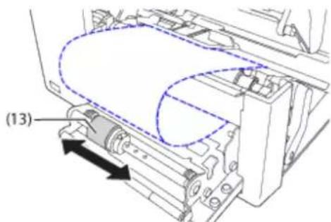 SATO CL4NX Plus - Loading the Media with the Optional Dispenser Unit and Liner Discharge Rewinder - 13