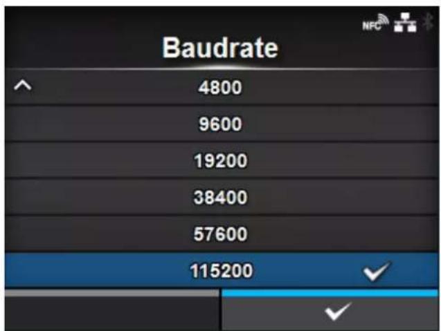 SATO CL4NX Plus - [Baudrate] - 1