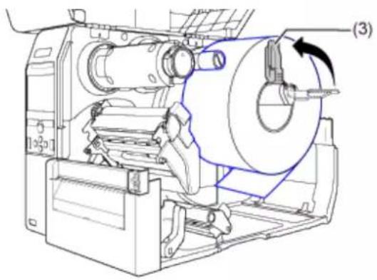 SATO CL4NX Plus - Loading the Media with the Optional Cutter Unit - 8