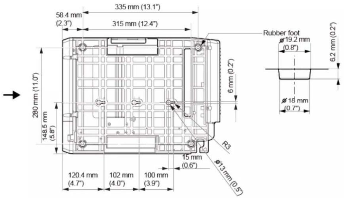 SATO CL4NX Plus - Bottom View - 2