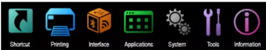 SATO CL4NX Plus - Settings Mode Menus - 1