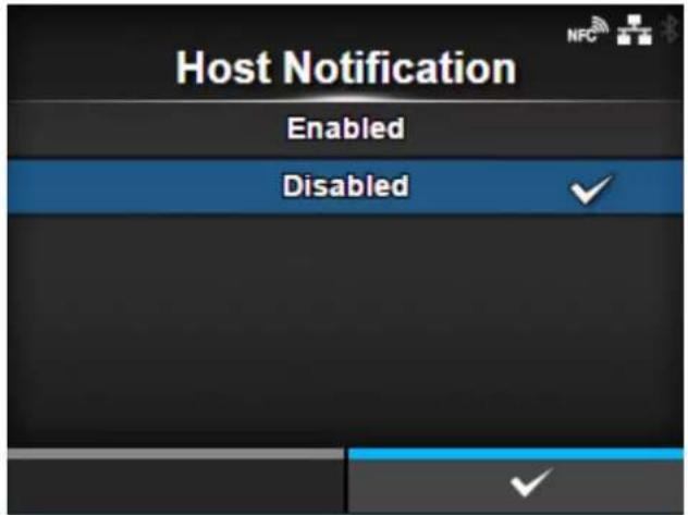 SATO CL4NX Plus - [Host Notification] - 1